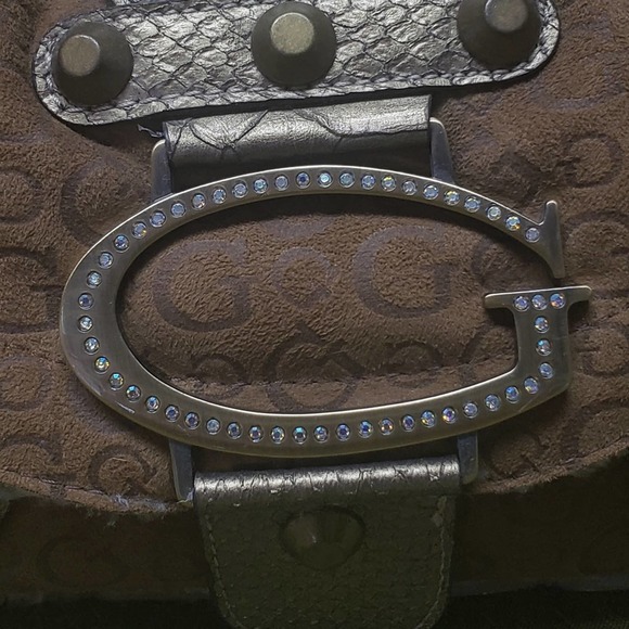 Guess Suede & Fur Purse and Change Purse • Several different ways to wear - Picture 6 of 12